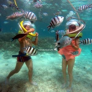 aquaventure marche sous l'eau découverte lagon maurice